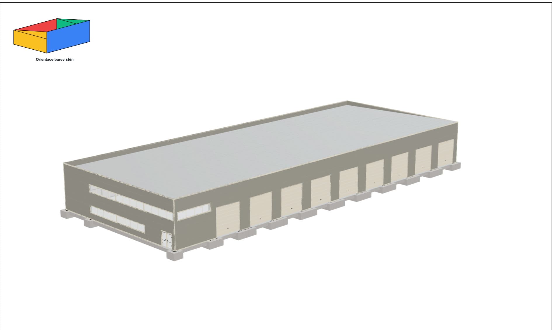 Spatial model · 24 × 60 × 6 m