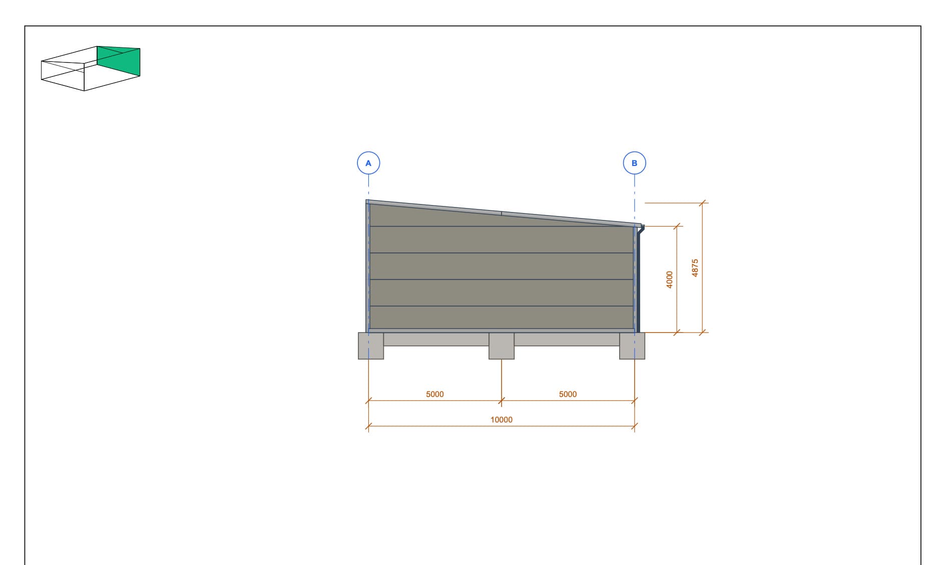 Rear view · 10 m