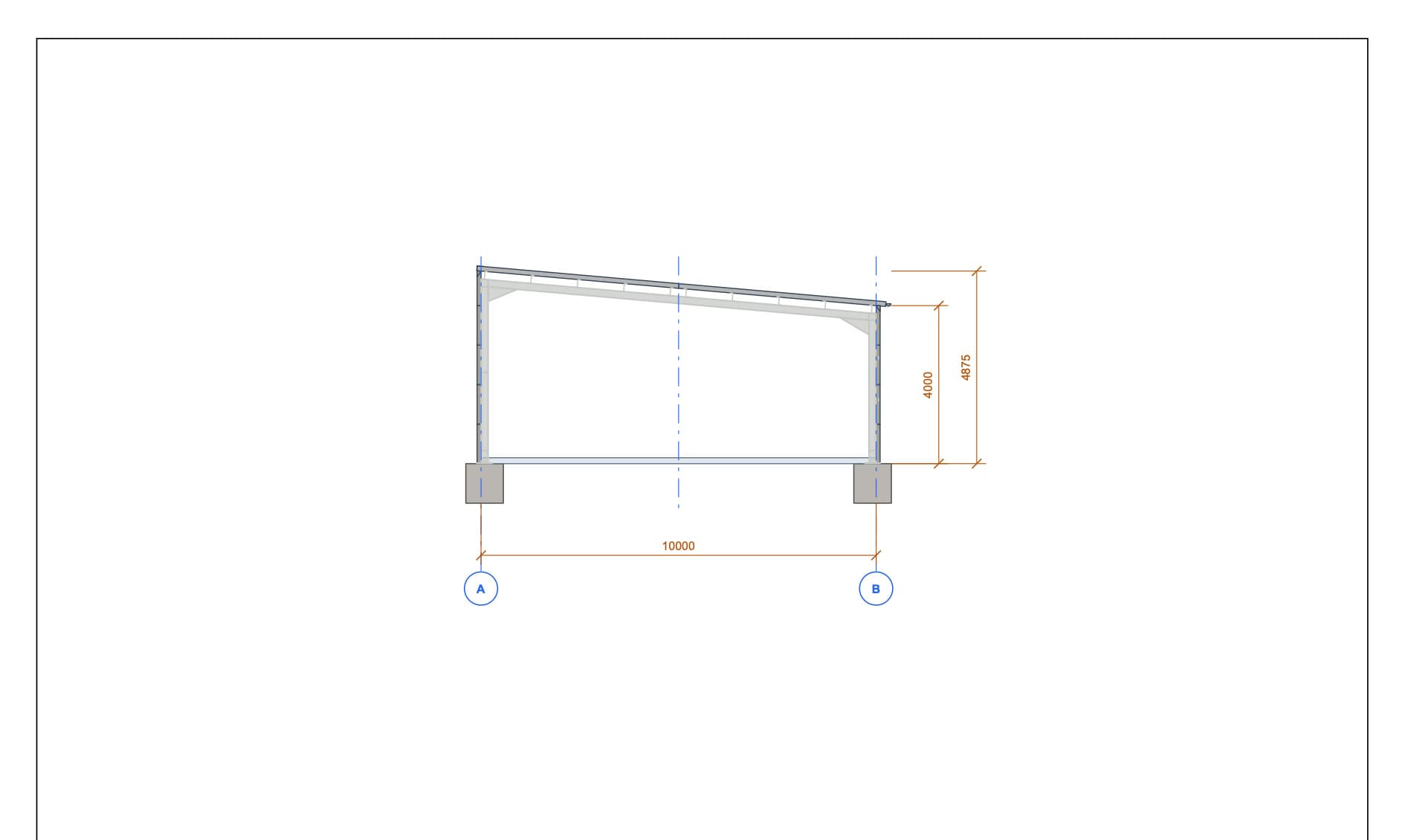 Cross-section · 10 m