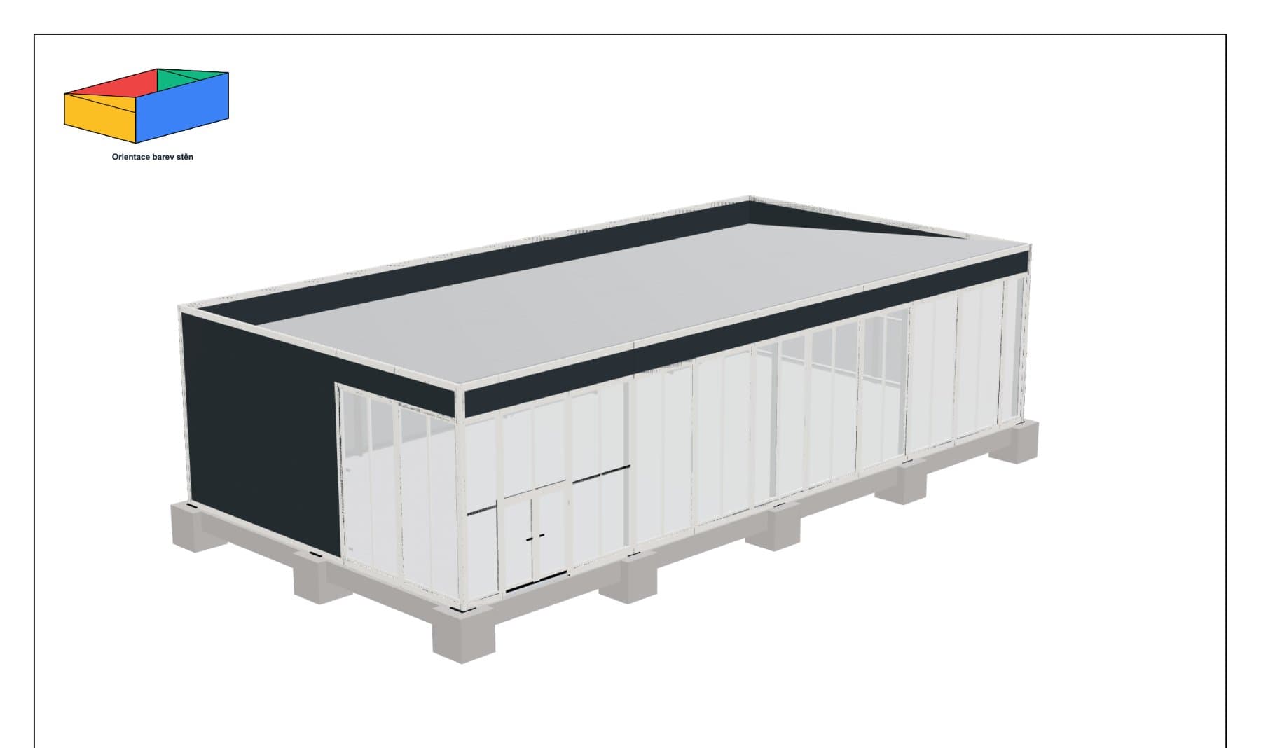 Prostorový model · 10 × 20 × 4–4,9 m