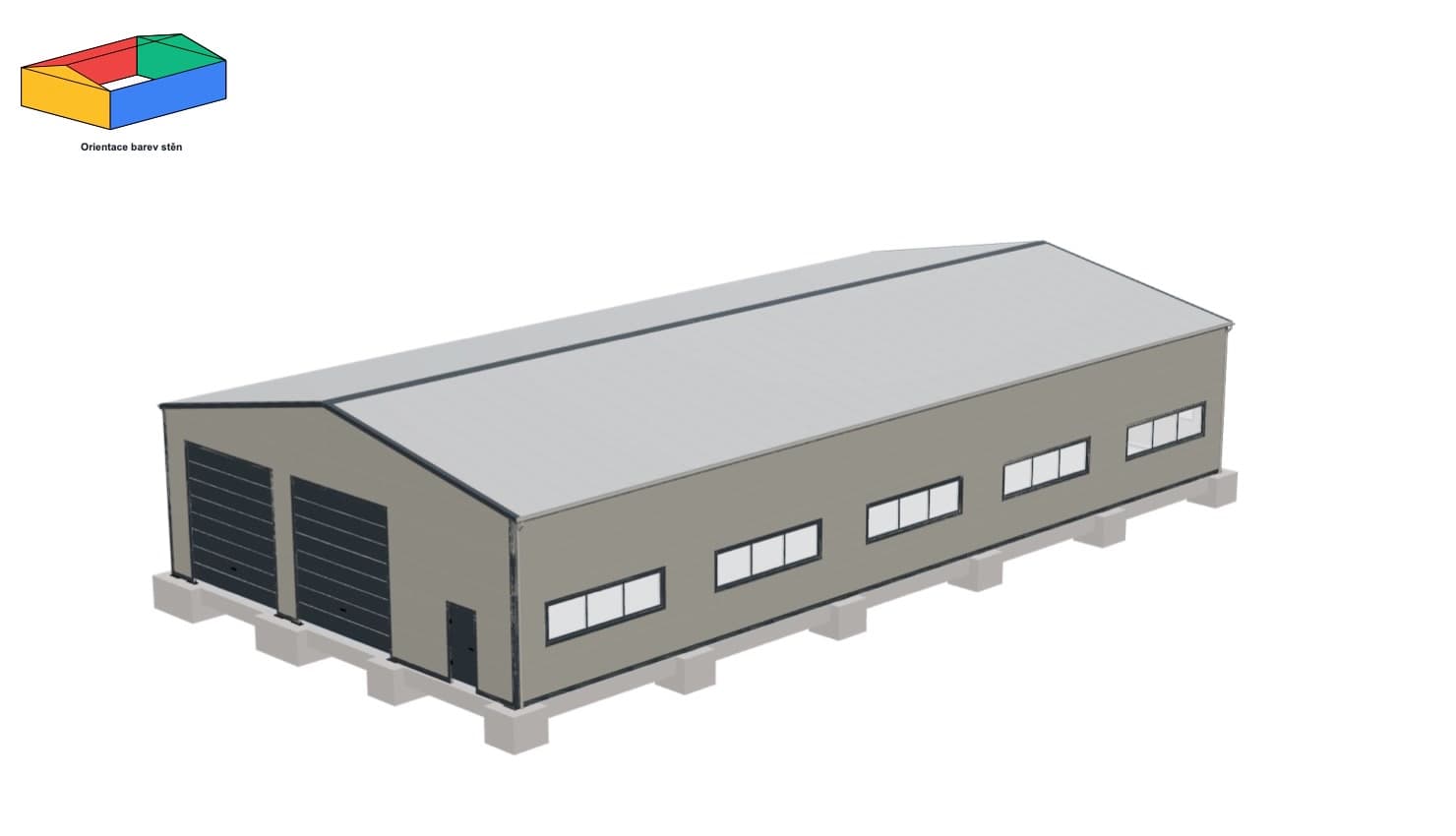 Spatial model · 15 × 30 × 5 m